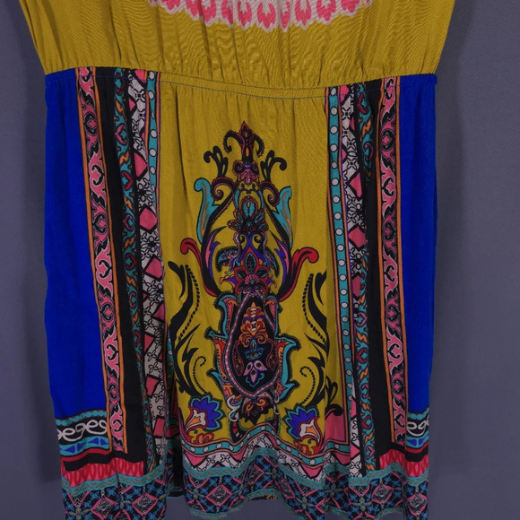 Flying Tomato Cap Sleeve Mini Dress Size Small Boho Festival Hippie Rave - Picture 3 of 7